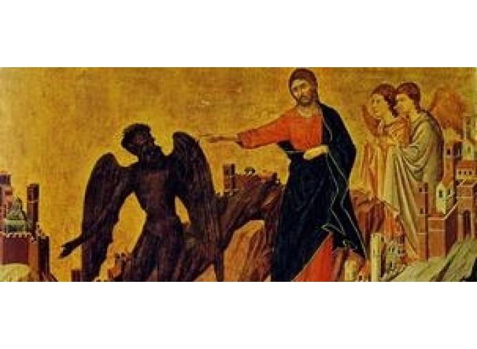 Tentazioni di Gesù - Duccio di Boninsegmna